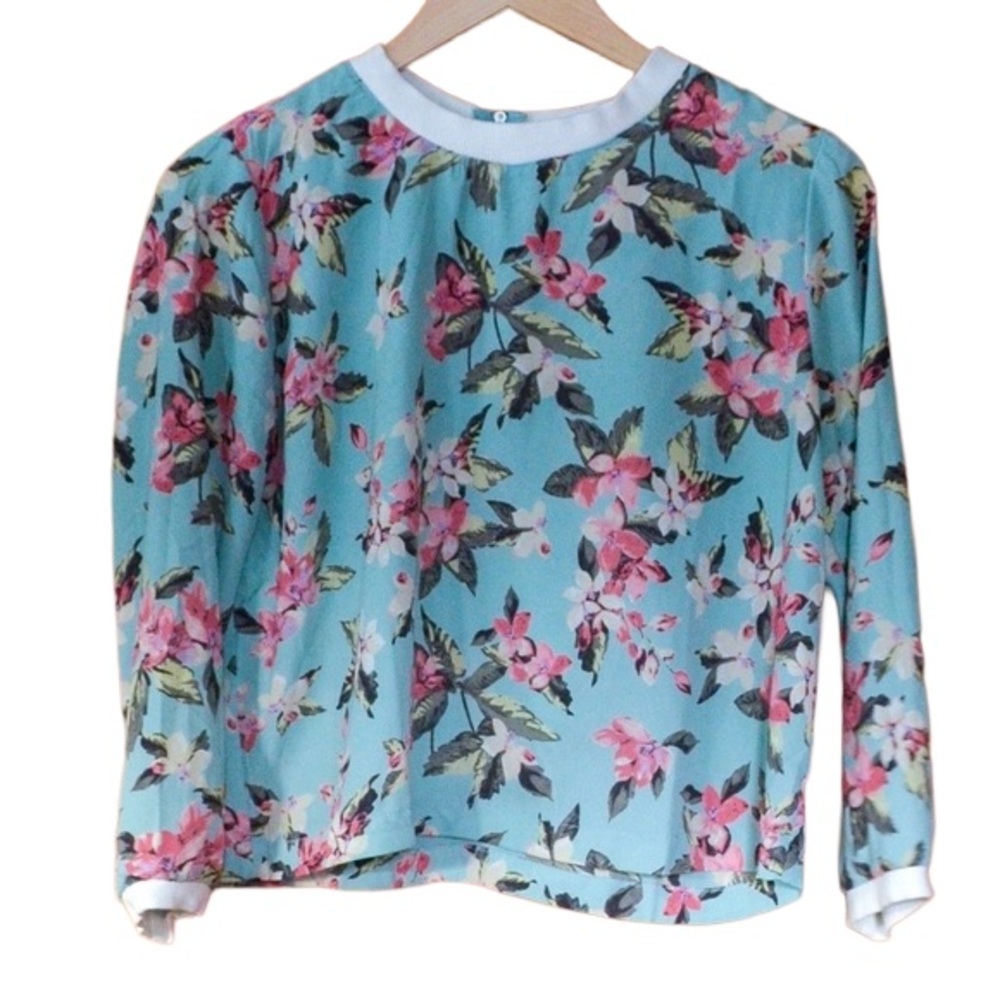 Floral Print Boxy Top
